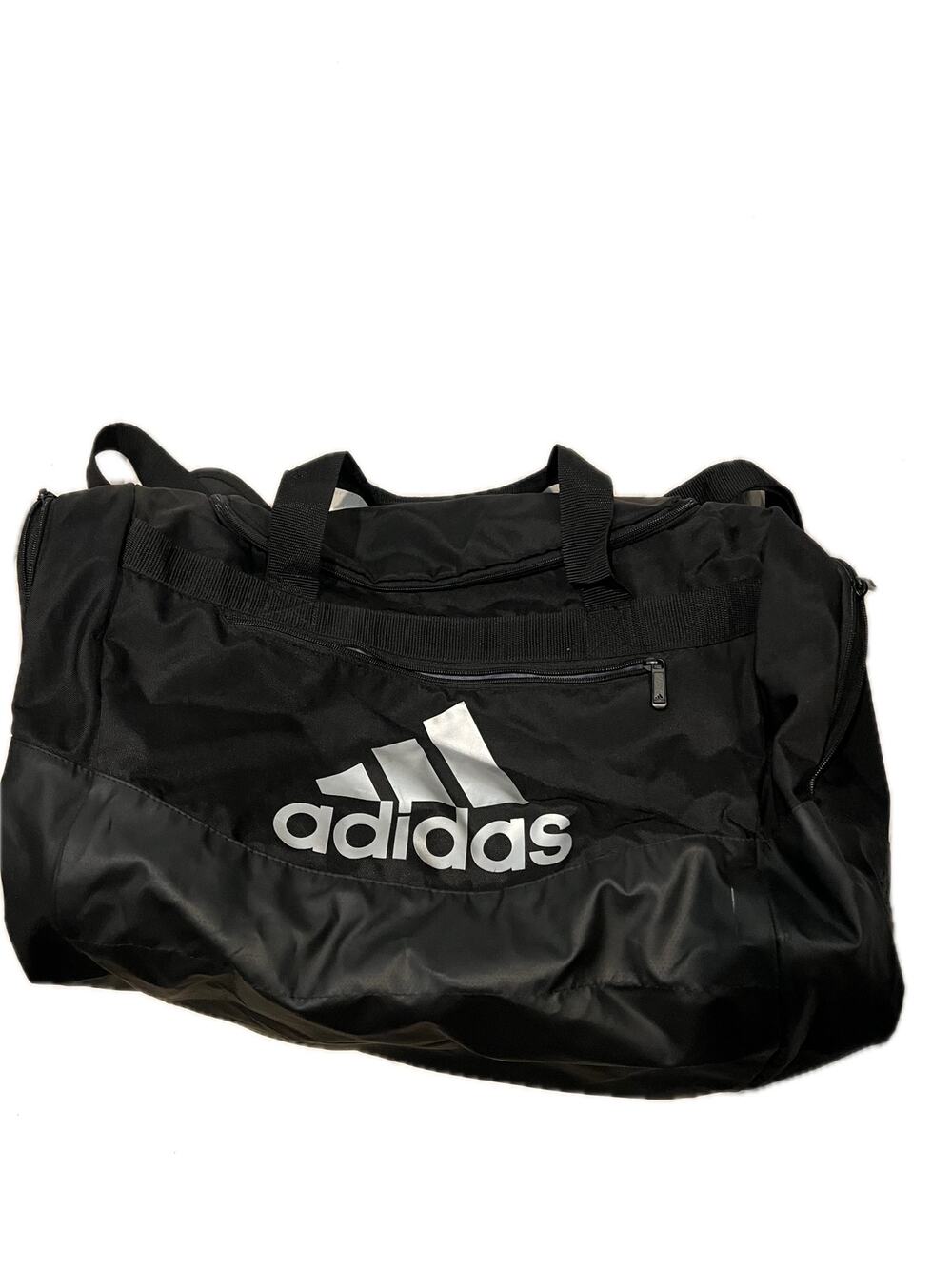 Adidas Defender Medium 20"x12"x10" Black White Duffel Bag